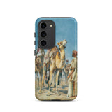 Halt in the Desert - John Frederick Lewis Samsung Case, Galaxy S23 / Matte, Phone Case Painted Desert Scene Camels People