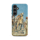 Halt in the Desert - John Frederick Lewis Samsung Case, Galaxy S24 Plus / Matte, Smartphone Case Desert Caravan Painting