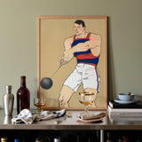 Hammer Throw - Edward Penfield Art Print / Canvas, Posters Prints & Visual Artwork, Toby Leon