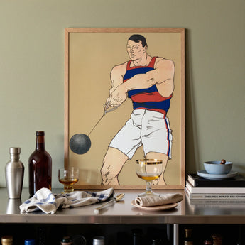 Hammer Throw - Edward Penfield Art Print / Canvas, Posters Prints & Visual Artwork, Toby Leon