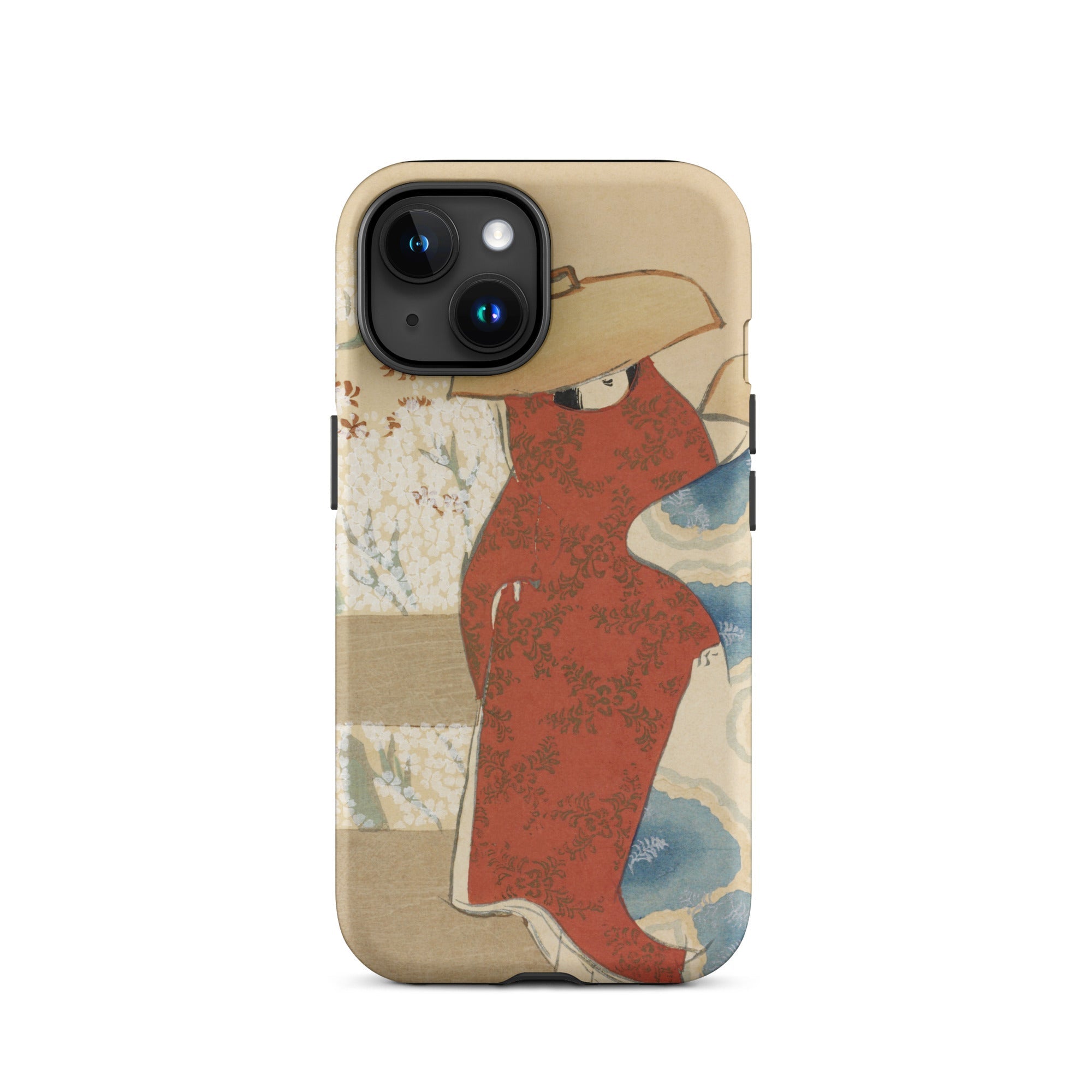 Hanami Season Kamisaka Sekka Meiji Iphone Case, 15 / Matte, Iphone Case Woman Red Dress Design