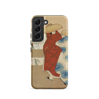 Hanami Season - Kamisaka Sekka Meiji Phone Case Samsung Galaxy S22 / Matte Traditional Japanese Illustration Woman Red Kimono Sekka’s, Era