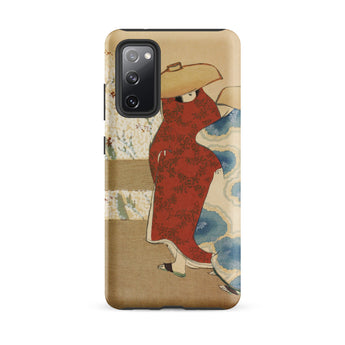 Hanami Season - Kamisaka Sekka Meiji Samsung Case, Galaxy S20 Fe / Matte, Phone Case Traditional Japanese Art Design Woman Red