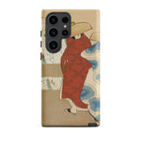Hanami Season - Kamisaka Sekka Meiji Samsung Case, Galaxy S23 Ultra / Matte, Phone Case Traditional Japanese Painting Two Figures Kimonos