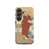 Hanami Season - Kamisaka Sekka Meiji Samsung Case, Galaxy S25 / Matte, Phone Case Artistic Depiction Two Figures Traditional Attire