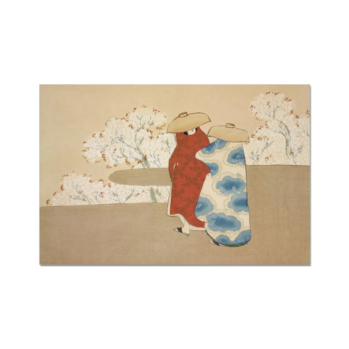 Hanami Season From Momoyogusa By Kamisaka Sekka Fine Art Print - 18’x12’ - Posters Prints & Visual Artwork