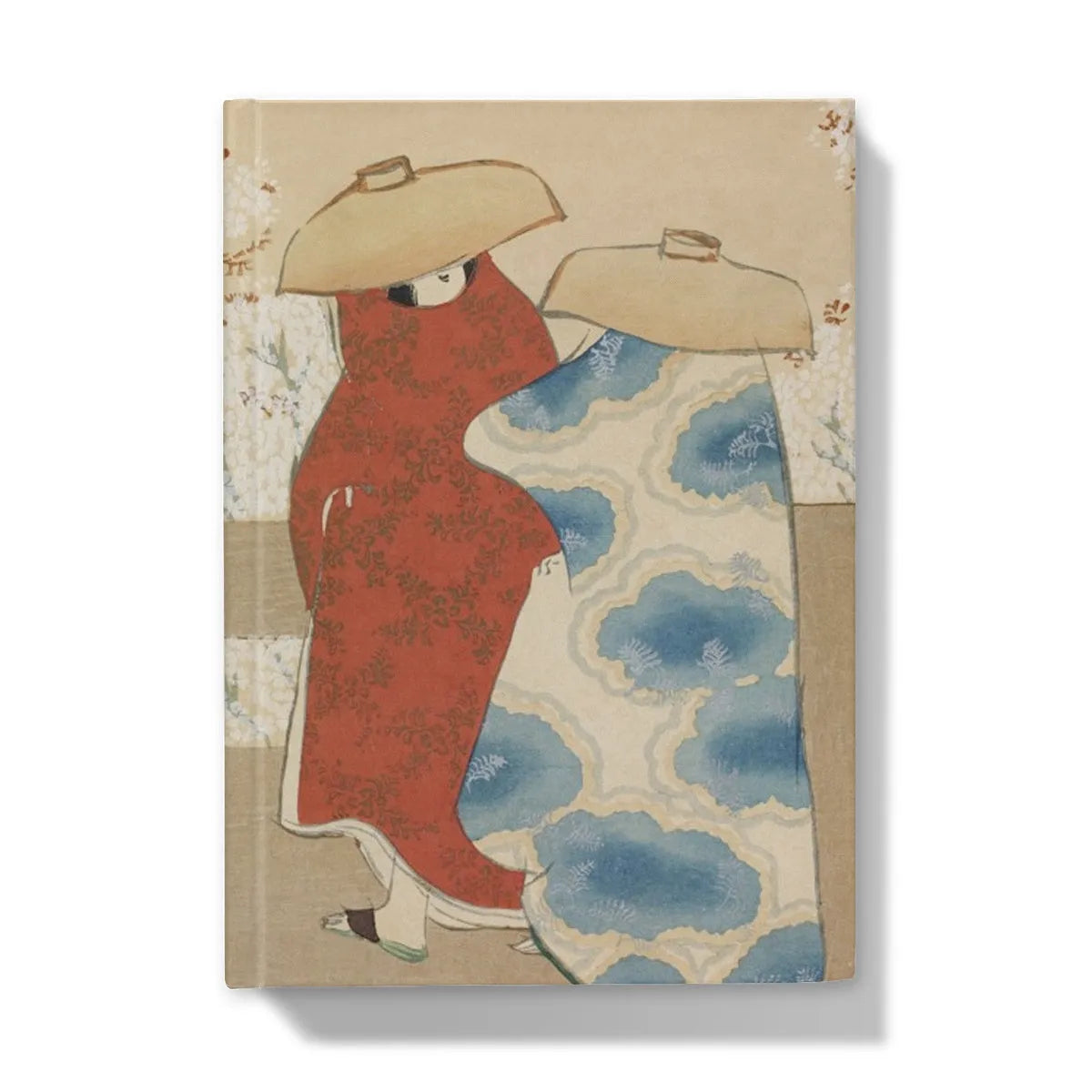 Hanami Season From Momoyogusa By Kamisaka Sekka Hardback Journal - 5’x7’ / Lined - Notebooks & Notepads - Aesthetic Art