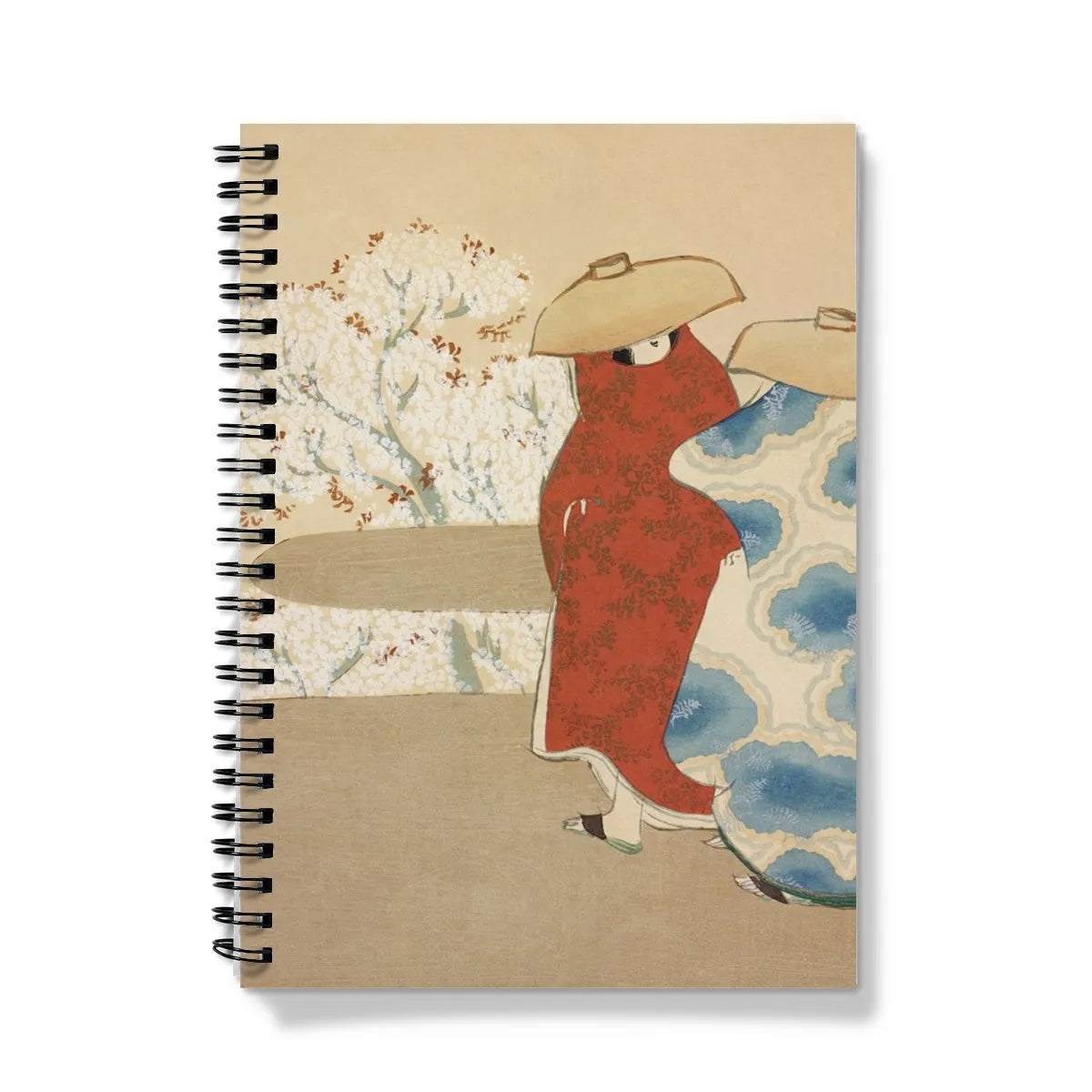 Hanami Season From Momoyogusa By Kamisaka Sekka Notebook - A5 / Graph - Notebooks & Notepads - Aesthetic Art