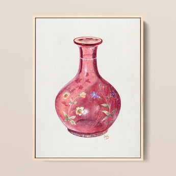 Hand Painted Carafe - Ralph Atkinson Art Print / Canvas, 12x16’’ / 31x41cm / Natural Frame, Posters Prints & Visual Artwork, Toby Leon