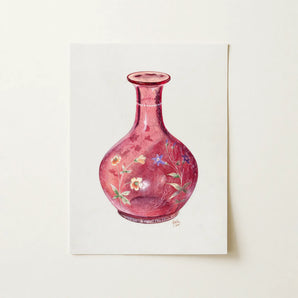 Hand Painted Carafe - Ralph Atkinson Art Print / Canvas, 12x16’’ / 31x41cm / Unframed / no Border, Posters Prints & Visual Artwork, Toby