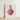 Delicate Watercolor Illustration Translucent Pink Glass Vase Adorned Hand-painted Carafe Art, Ralph Atkinson’s Mastery, Glassware
