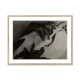 Hands and Horse Skull - Alfred Stieglitz Art Print, Black White Photograph Hands Fabric Cloth Dramatic Shadows