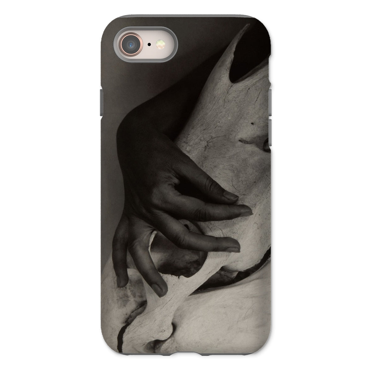 Hands and Horse Skull - Alfred Stieglitz Iphone Case, 8 / Matte, Phone Case Hand Face Design