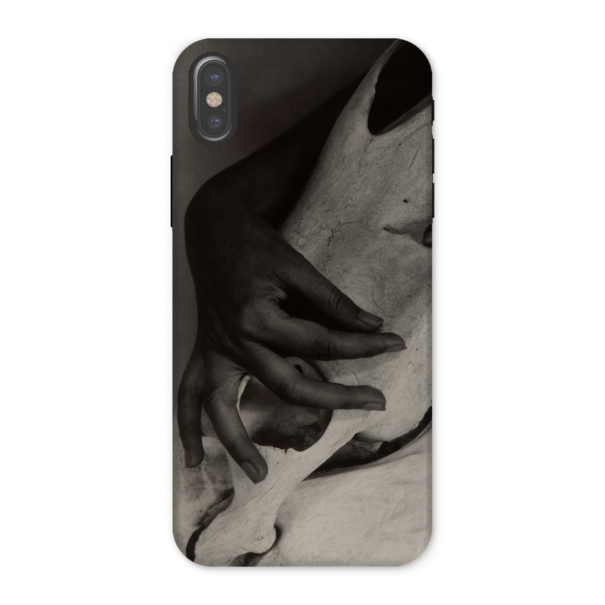 Hands and Horse Skull - Alfred Stieglitz Iphone Case, x / Matte, Phone Case Hand Face Design