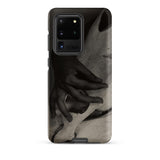 Hands and Horse Skull - Alfred Stieglitz Phone Case Samsung Galaxy S20 Ultra / Matte Black Gray Phone Case Detailed Monochromatic