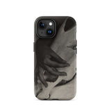 Hands and Horse Skull - Alfred Stieglitz Phone Case Iphone 15 / Matte Black Phone Case Grayscale Art Horse Skull, Iphone