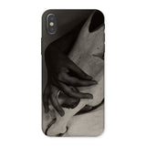 Hands and Horse Skull - Alfred Stieglitz Phone Case Iphone x / Matte Phone Case Hand Face Design Horse Skull, Iphone