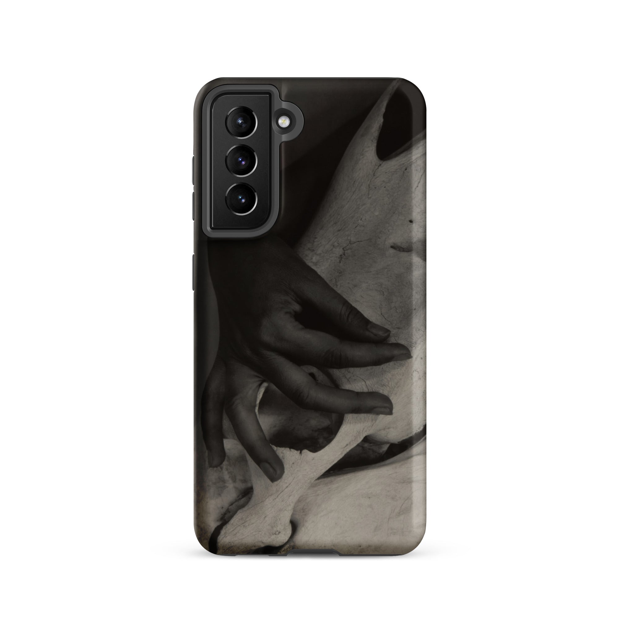 Hands and Horse Skull Alfred Stieglitz Samsung Case, Galaxy S21 / Matte, Black White Art Print Phone Case Hands