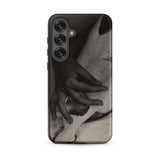 Hands and Horse Skull - Alfred Stieglitz Samsung Case, Galaxy S25 Plus / Matte, Smartphone Case Black White Abstract Design Intertwined