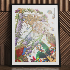 Hanuman der Handwerker - Affengott Carnival Art Print