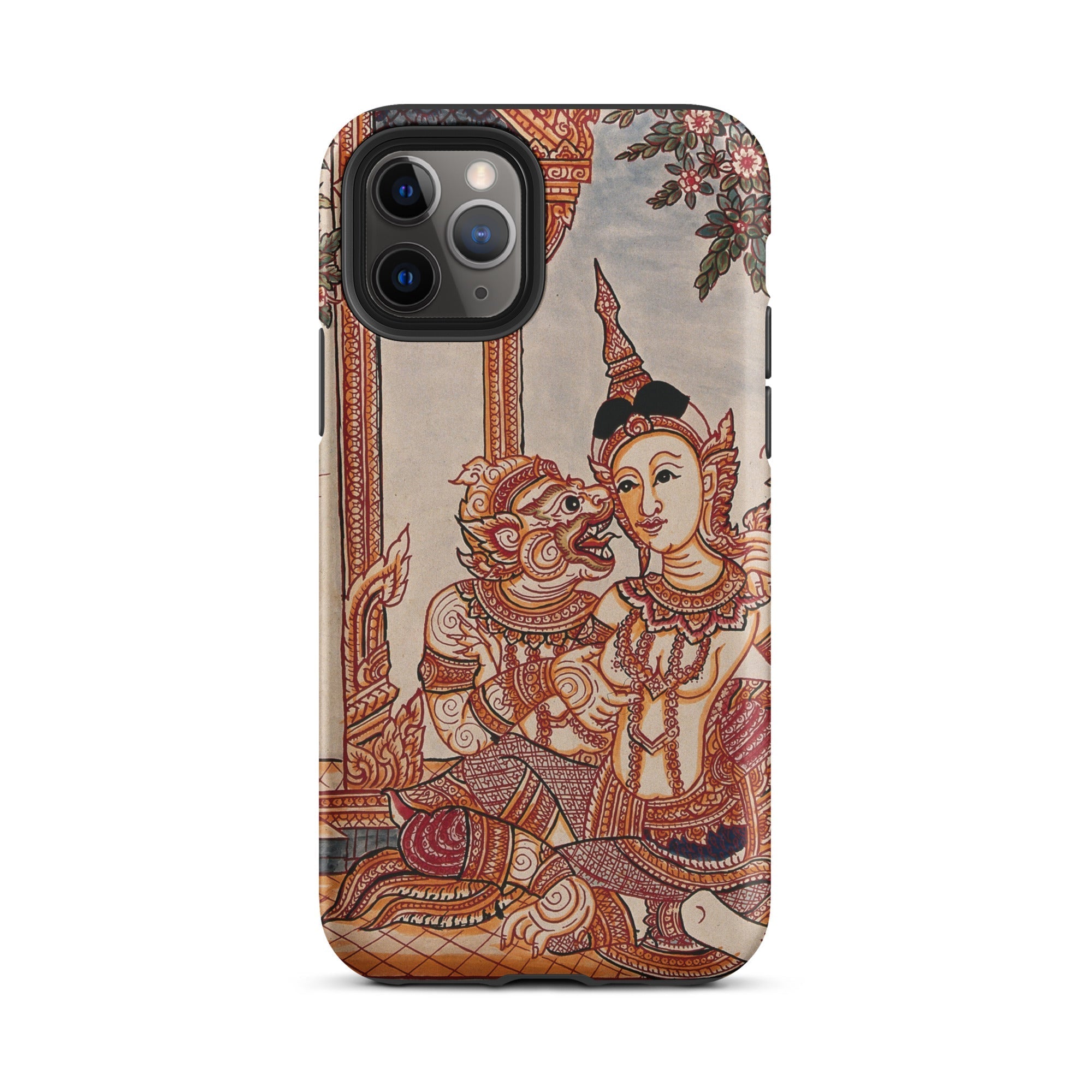 Hanuman & Maiden Thai Ramayana Iphone Case, 11 Pro / Matte, Iphone Case Thai Art