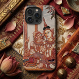 Hanuman & Maiden - Thai Ramayana Iphone Case, Mobile Phone Cases, Toby Leon