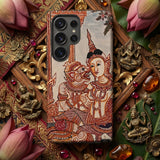 Hanuman & Maiden - Thai Ramayana Phone Case, Mobile Cases, Toby Leon
