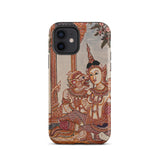 Hanuman & Maiden - Thai Ramayana Phone Case Iphone 12 / Matte Phone Case Thai Art Ramayana Iphone Case, Twilight Realm Caught,