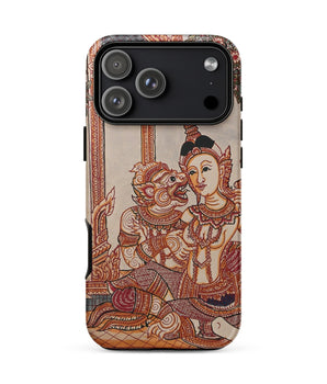 Iphone 17 Pro Max / Matte Hanuman & Maiden - Thai Ramayana Phone Case, Twilight Realm Caught