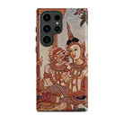 Hanuman & Maiden Thai Ramayana Samsung Case, Galaxy S23 Ultra / Matte, Smartphone Case Traditional Thai Style Two Mythological Figures