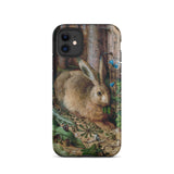 A Hare in the Forest - Hans Hoffman Iphone Case, 11 / Matte, Iphone 12 Pro Printed Case Rabbit Forest