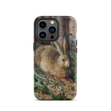 A Hare in the Forest - Hans Hoffman Iphone Case, 13 Pro / Matte, Iphone Case Detailed Painting Rabbit Forest