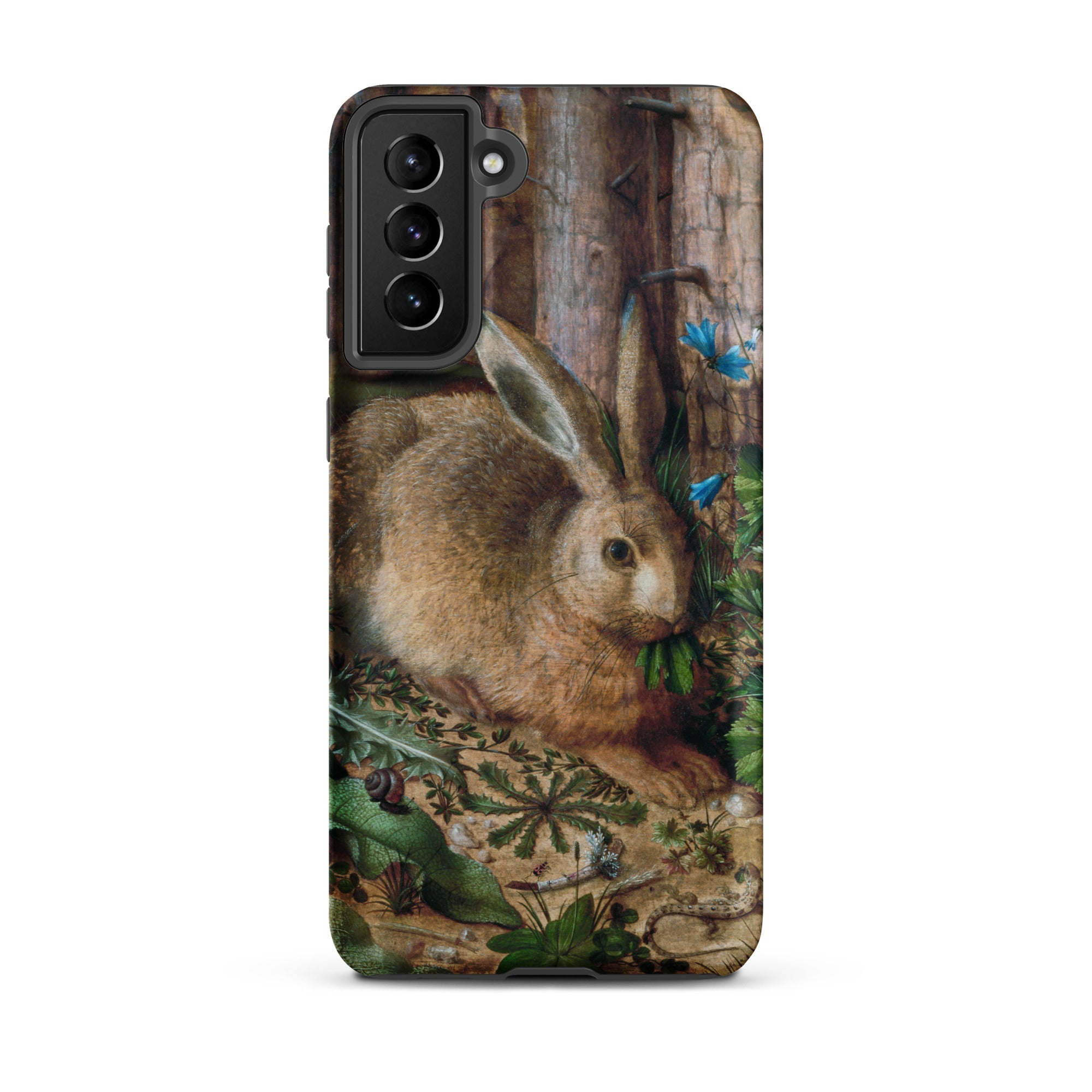 A Hare in the Forest Hans Hoffman Samsung Case, Galaxy S21 Plus / Matte, Smartphone Case Printed Rabbit
