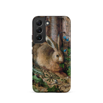 A Hare in the Forest - Hans Hoffman Samsung Case, Galaxy S22 / Matte, Smartphone Case Rabbit Forest Design