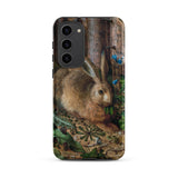 A Hare in the Forest - Hans Hoffman Samsung Case, Galaxy S23 Plus / Matte, Phone Case Detailed Painting Rabbit Forest