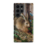 A Hare in the Forest - Hans Hoffman Samsung Case, Galaxy S23 Ultra / Matte, Brown Smartphone Case Hare Nature Design