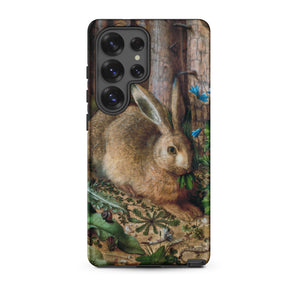 A Hare in the Forest - Hans Hoffman Samsung Case, Galaxy S25 Ultra / Matte, Smartphone Nature-themed Case Rabbit