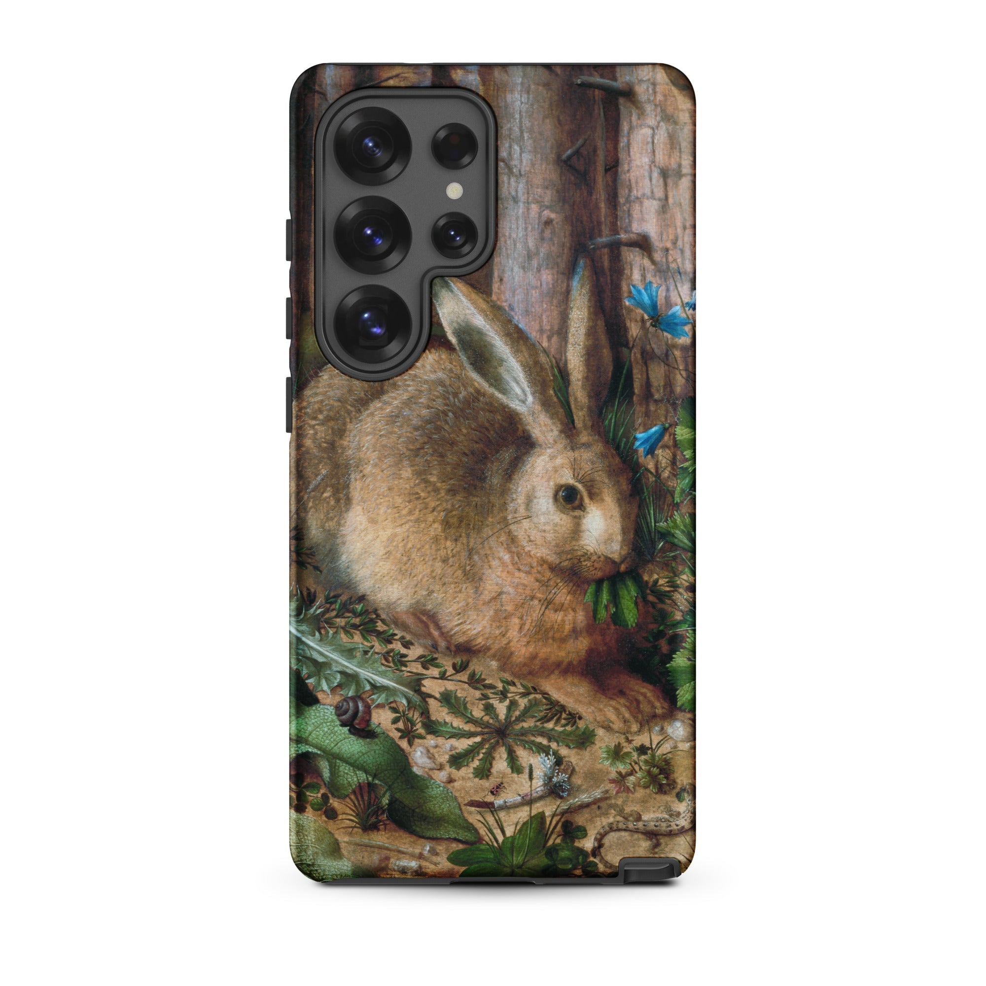 A Hare in the Forest Hans Hoffman Samsung Case, Galaxy S25 Ultra / Matte, Smartphone Nature Themed Case Rabbit