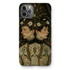 Harold & Claude - Netherlandish Gay Twins Iphone Case, 11 Pro Max / Matte, Iphone Case Classical Art Print Mirrored Profiles Adorned