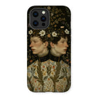 Harold & Claude - Netherlandish Gay Twins Iphone Case, 13 Pro Max / Matte, Phone Case Vintage-style Double Portrait Artwork Floral Botanical