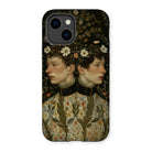 Harold & Claude - Netherlandish Gay Twins Iphone Case, 14 / Matte, Phone Case Vintage-style Portrait Painting Two Profiles Adorned