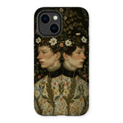 Harold & Claude - Netherlandish Gay Twins Iphone Case, 14 Plus / Matte, Phone Case Vintage-style Double Portrait Artwork Floral Botanical