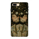 Harold & Claude - Netherlandish Gay Twins Iphone Case, 8 Plus / Matte, Phone Case Vintage-style Double Portrait Floral Botanical Motifs
