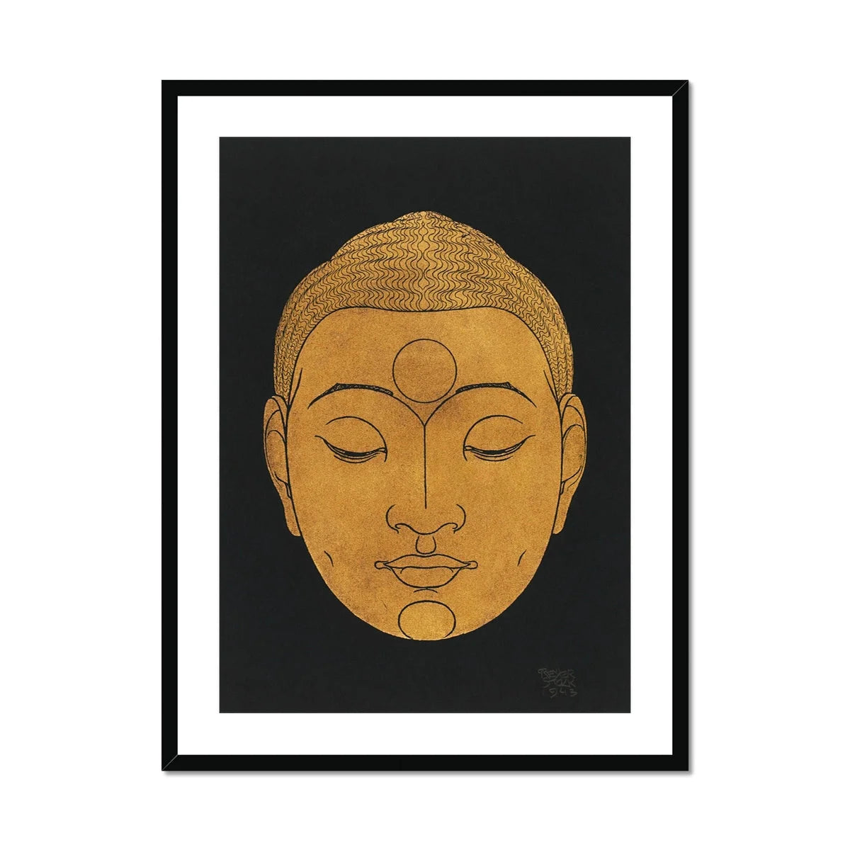 Head of Buddha - Reijer Stolk Graphic Art Print Posters Prints & Visual Artwork