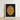 Minimalist Gold Buddha Head Art Print White Frame Reijer Stolk, Woodcut, Invites