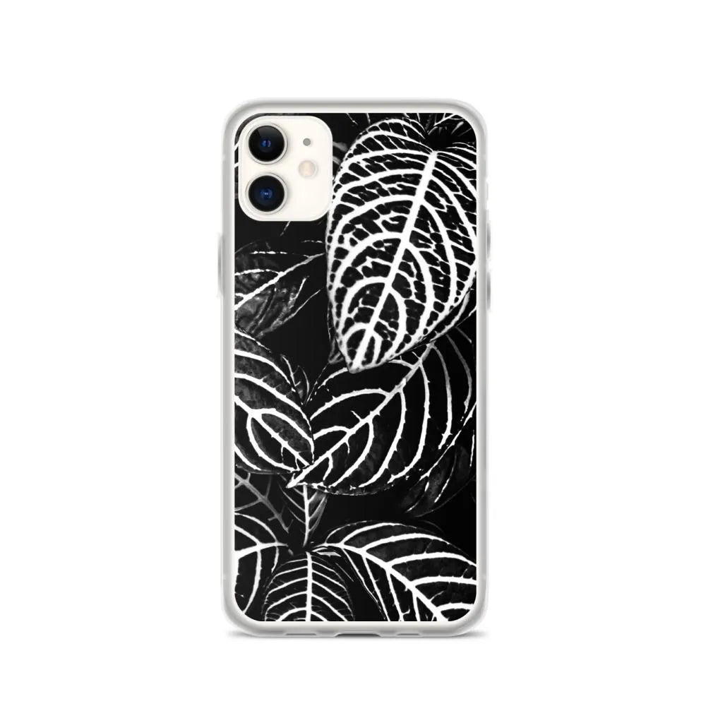 Just The Headlines Botanical Art Iphone Case - Black And White - Iphone 11 - Mobile Phone Cases - Aesthetic Art