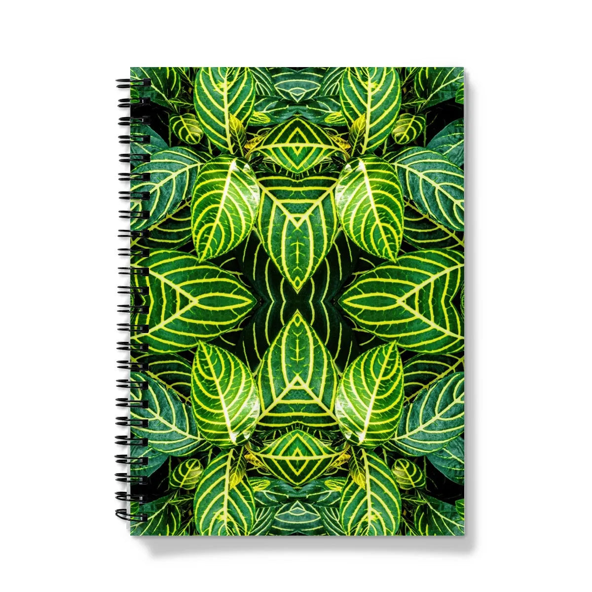 Just The Headlines Notebook - Trippy Leaf Art - A5 - Graph Paper - Notebooks & Notepads - Aesthetic Art