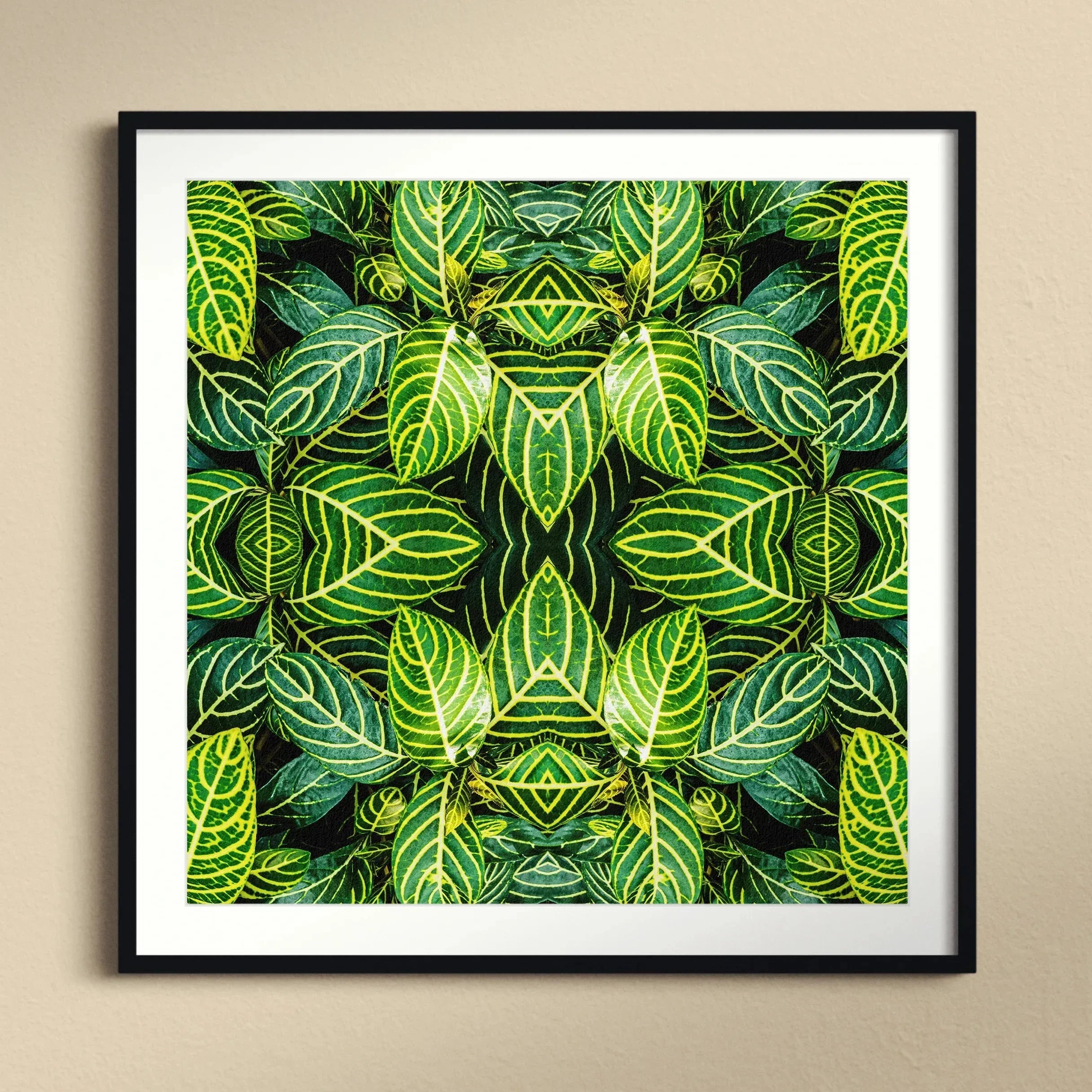 Just the Headlines - Trippy Fractal Leaf Art Print