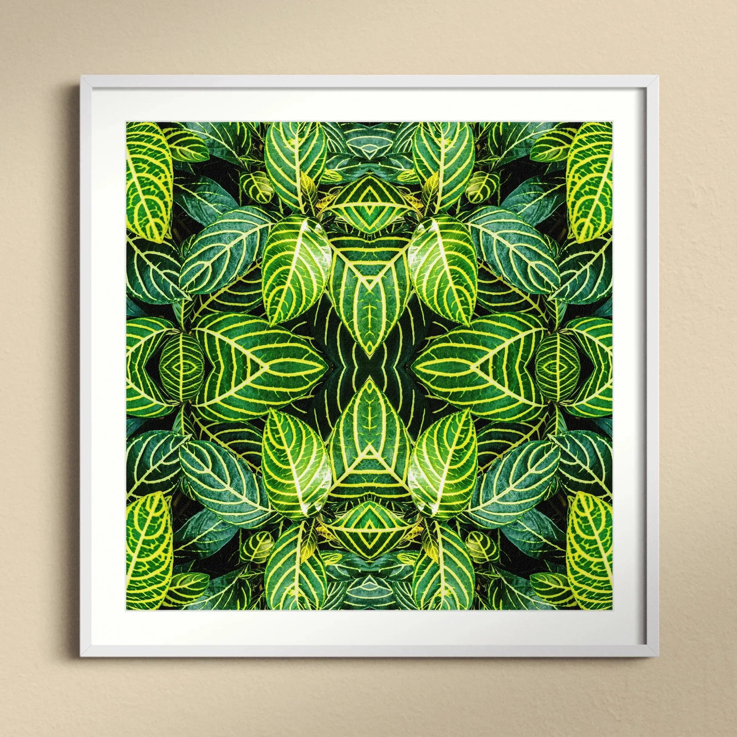 Just the Headlines - Trippy Fractal Leaf Art Print