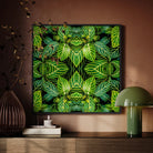 Just the Headlines - Trippy Fractal Leaf Framed Canvas Posters Prints & Visual Artwork